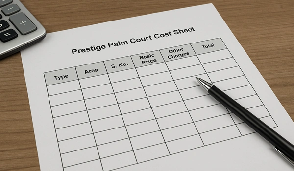 Featured Image of Prestige Palm Court Cost Sheet
